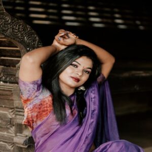 Embroidered Organza Saree