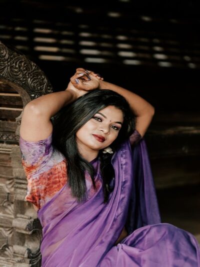 Embroidered Organza Saree
