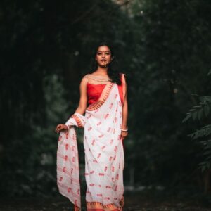 Floral Georgette Saree
