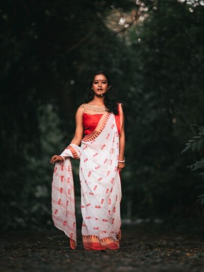 Floral Georgette Saree