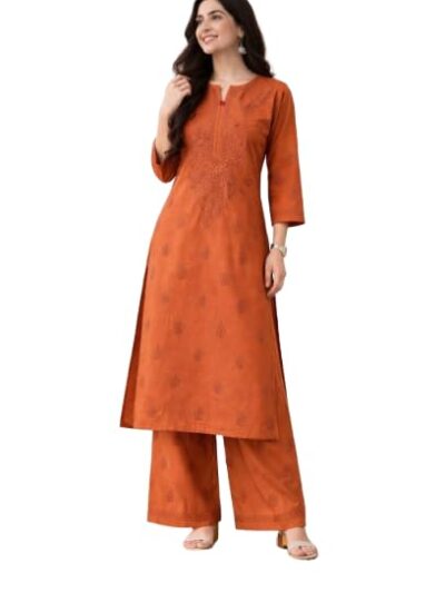 Mall Chanderi Cotton Kurti Set