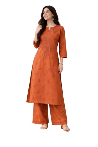 Mall Chanderi Cotton Kurti Set