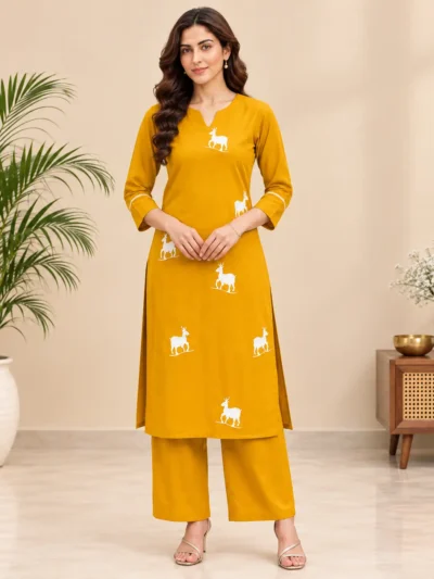 Yellow Cord Set for Women